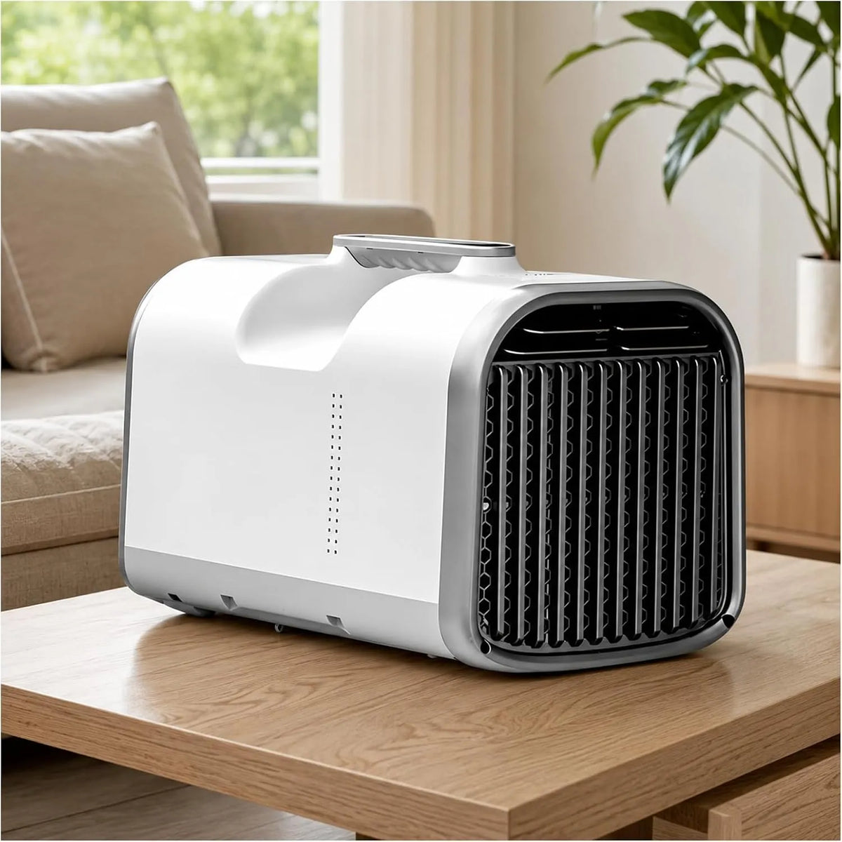 Climatiseur 4-en-1, 1500 W, 42 dB, portable, minuteur, silencieux, camping, 13, 15kg, 1-8, 15m2, 12h, ventilation, déshumidification et mode nuit