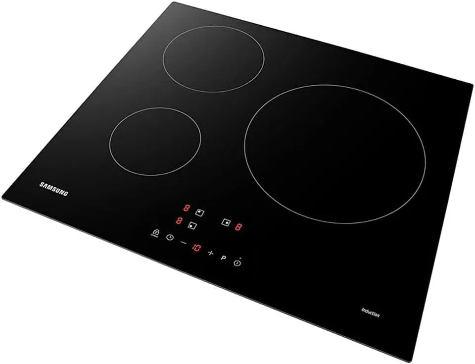 Samsung NZ63M3NM1BB Plaque à induction, table de cuisson à induction, Boost, 3 boosters, 3 foyers