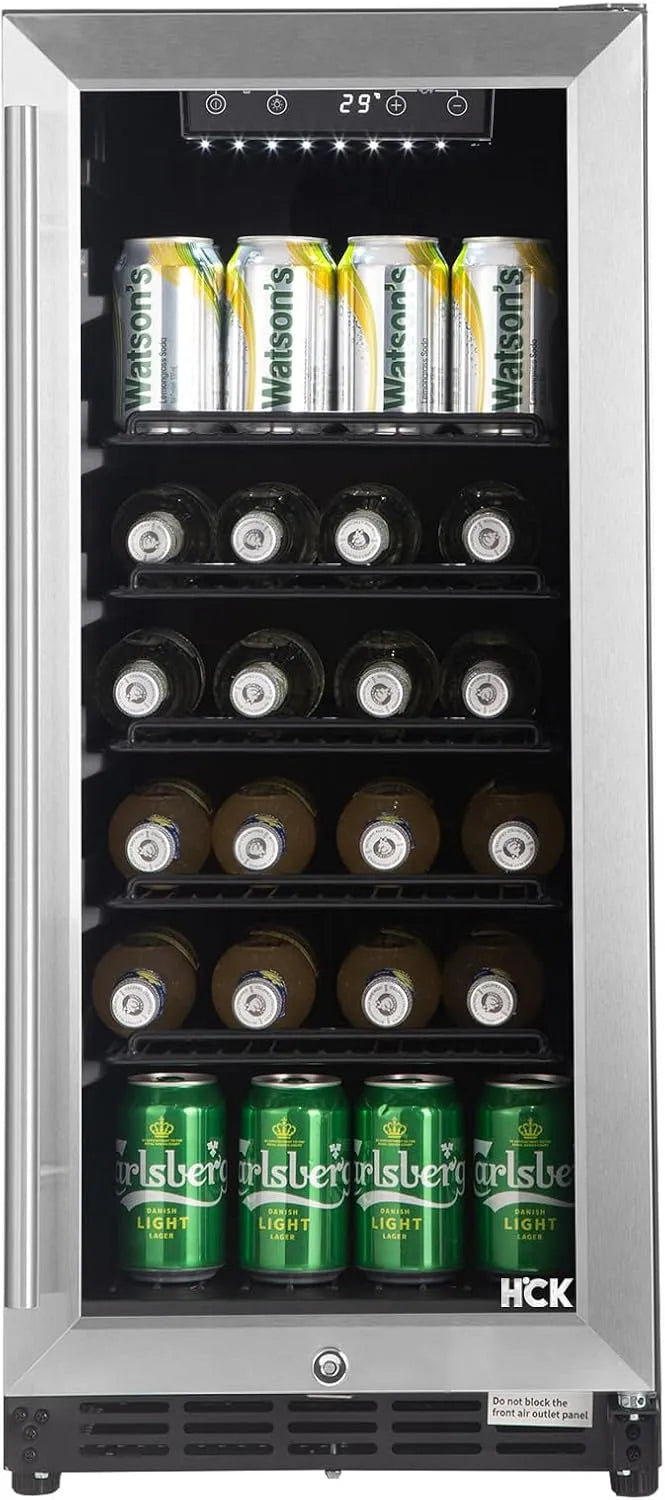 Réfrigérateur IPx4, 90 L, 0 à 22 °C, IP65, Plage de Température de 0°C à 22°C, IPx4 Étanche, HCK Réfrigérateur 90L Sous-Plan avec Porte en Verre