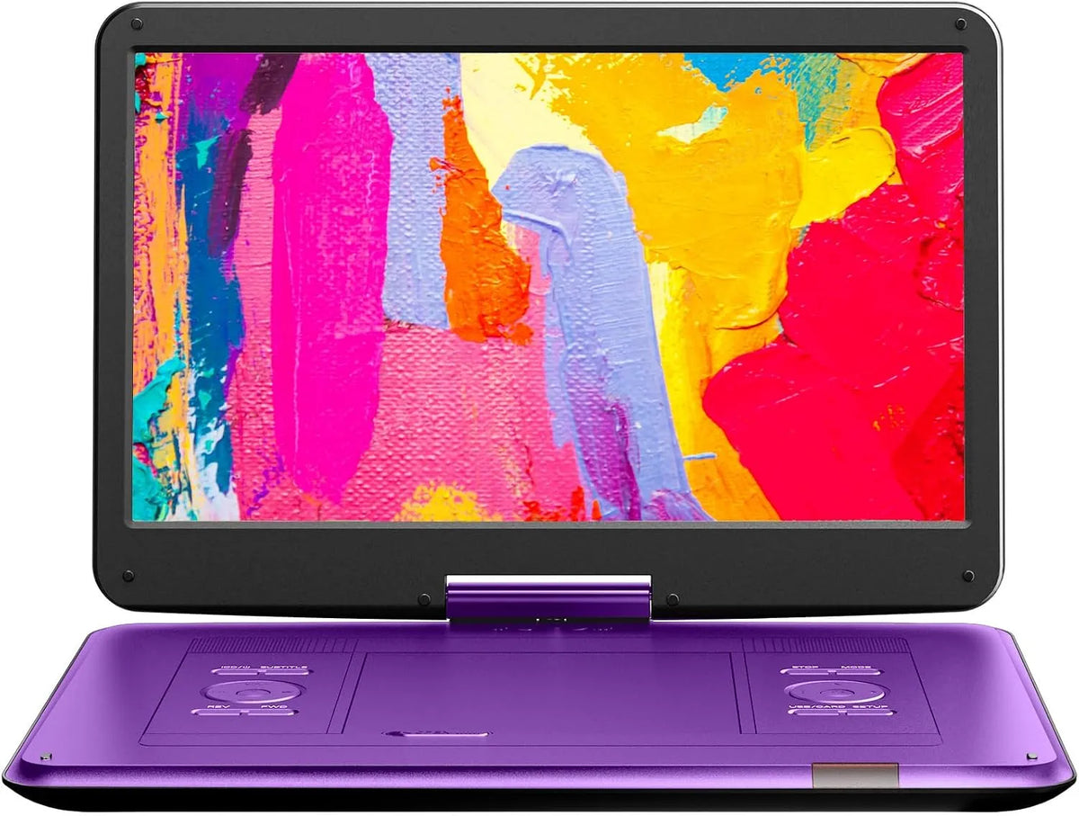Smart TV, 17, 5 pouces, téléviseur, USB, portable, rotation flexible, Ecran 15, Batterie 6H, USB/SD, 6', Voiture, Grand écran, compatible sortie TV