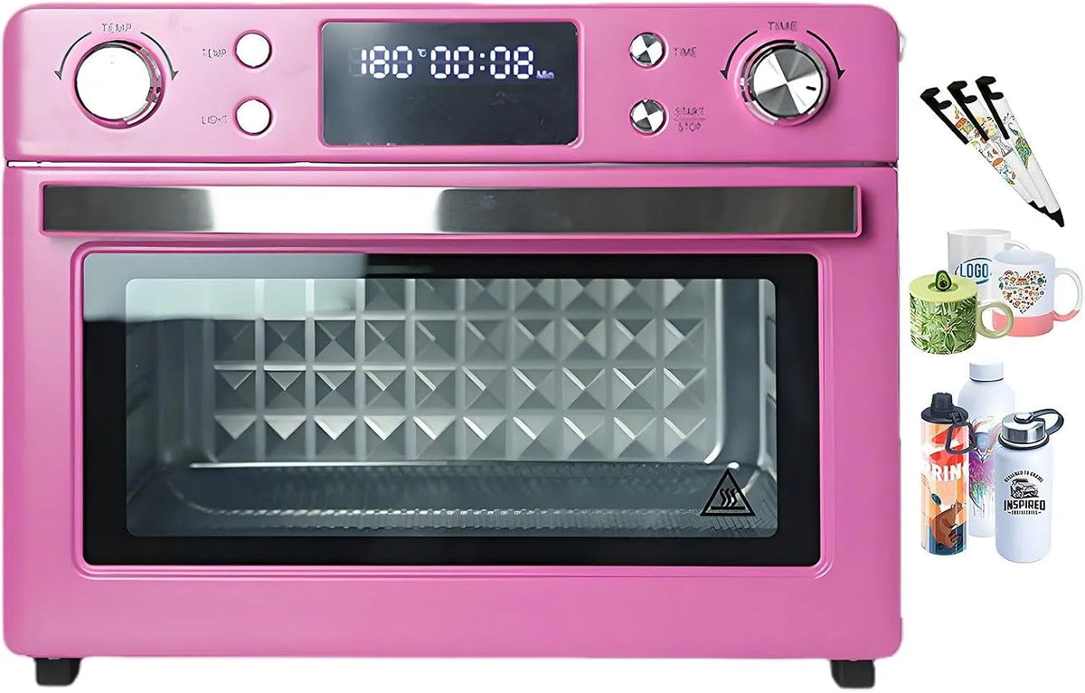 Four électrique, 16 L, 1400 W, Verres et Tasses 30L, Four de Sublimation 16 L, 30 L pour Loisirs Créatifs et Petites Entreprises - Four à Convection