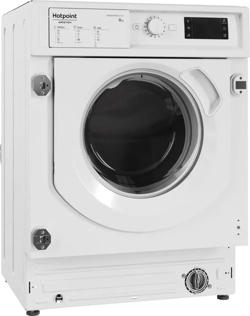Lave-linge BIWMHG8146EU, 8 kg, classe énergétique E, encastrable, blanc, 1400 tr, min