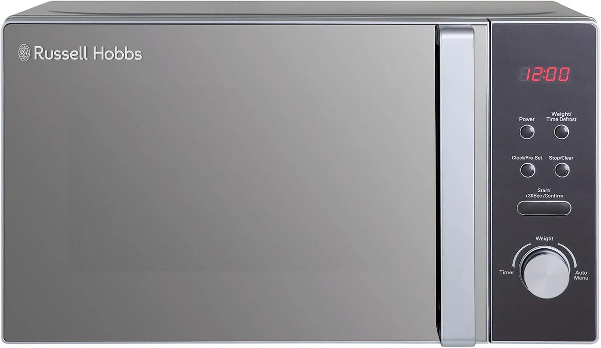 Russell Hobbs RHM2076S Micro-ondes, 20 L, 800 W, four micro-ondes, argenté, Russell Hobbs RHM2076S Micro-ondes compact pose-libre