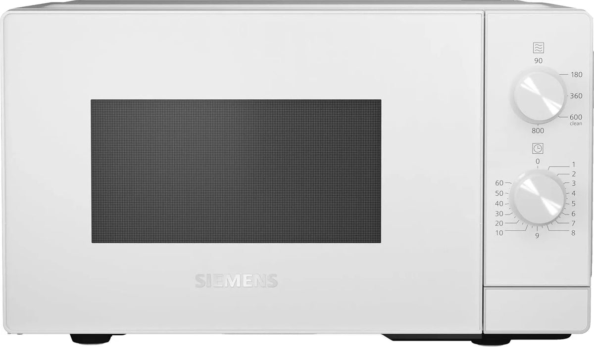 Siemens iQ300 FF020LMW0 Micro-ondes, 20 L, 800 W, four micro-ondes, blanc, Siemens iQ300 FF020LMW0 micro-onde Comptoir Micro-ondes uniquement 20 L 800