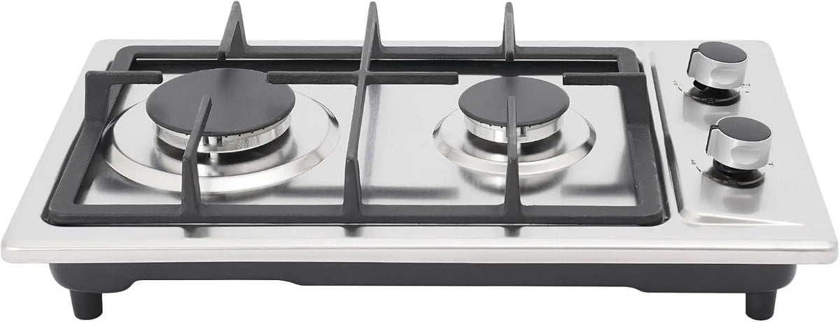 Plaque de cuisson à gaz, encastrable, table de cuisson à gaz, plan de travail, design compact 51 x 31, 75 kW, 3 kW + 1, avec valve de réduction de