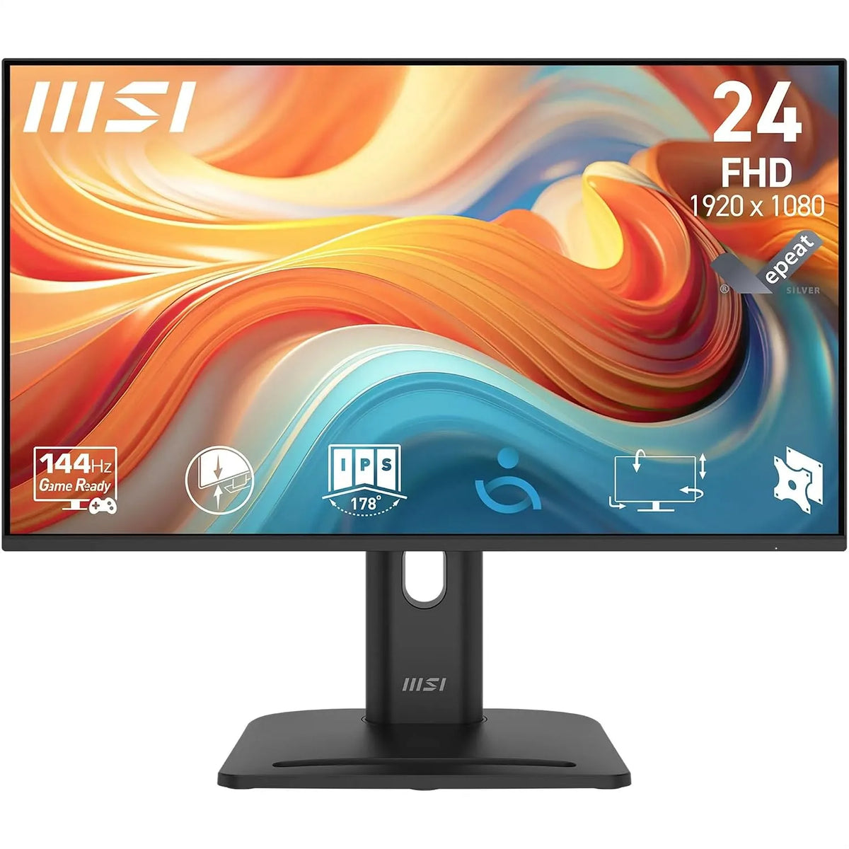 MSI Dalle IPS 1920x1080, Pro Écran Professionnel 23.8' FHD, 144 Hz, 1ms MP245PG E14, DisplayPort, compatible VESA, HDMI, Adaptive-Sync