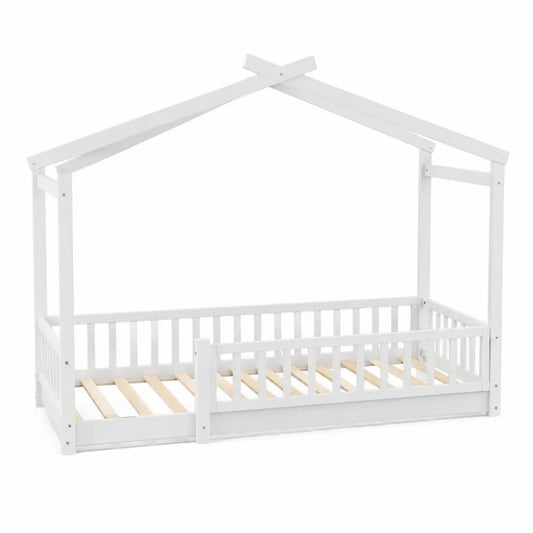 Lit Enfant en Bois Blanc 200x90x150 cm