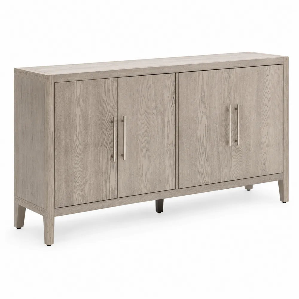 Buffet en bois de chêne gris avec 4 portes