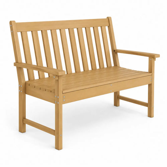 Banc de jardin en bois d'acacia 120cm