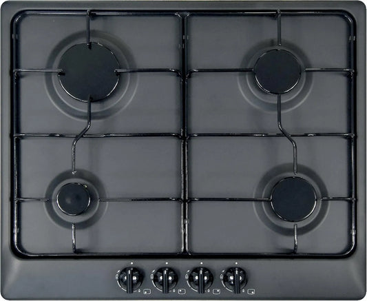 Plaque de cuisson à gaz STAR60, 60 cm, encastrable, table de cuisson à gaz, noir