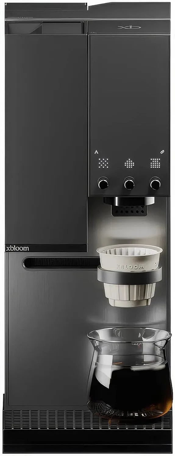 Cafetière électrique 3-en-1, 240 V, 3 niveaux, noir, Machines à Café Automatiques 3-en-1 avec Broyeur Intégré, xBloom Studio