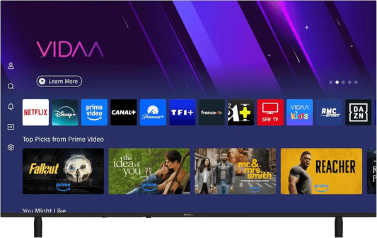 Smart TV, 50 pouces, téléviseur, QLED, son Dolby, HDMI, USB, Wi-Fi, Full HD, étroit, noir, Dolby Audio, 127 cm, 3 HDMI, 2 USB, WiFi, Netflix, Youtube