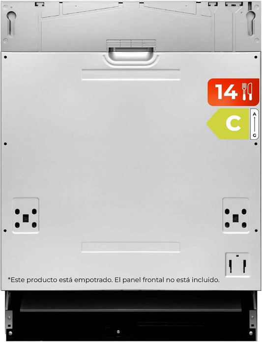 Lave-vaisselle, 60 cm, 8 programmes, EVVO Di.2, plateau supérieur réglable, capacité 14 couverts, programme rapide 30 minutes, témoin lumineux fin