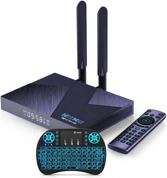 Smart TV H96 V58, 12 pouces, téléviseur, 4K UHD, USB, Wi-Fi, Bluetooth, Android OS, Android 12 TV Box H96 MAx V58 RK3588 Octa-Core 8GB RAM 64GB ROM