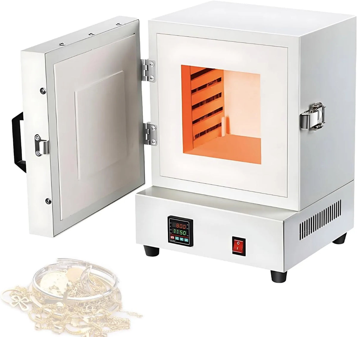 Four électrique, 2000 W, professionnel, Kiln De Poterie 1150°C pour Bijoux, Four Céramique électrique 2000w, Cuisson Céramique, Traitement Thermique