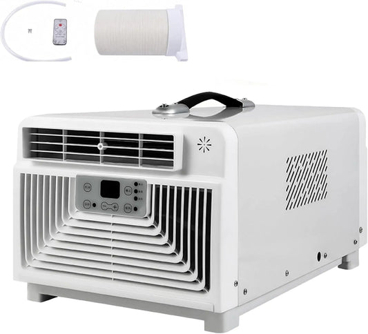 Climatiseur 3-e-n-1, 280 W, silencieux, camping, 2700 BTU Compresseur, 280W Basse Consommation, Camping-car, Refroidisseur 3-e-n-1 pour Van, Camion &