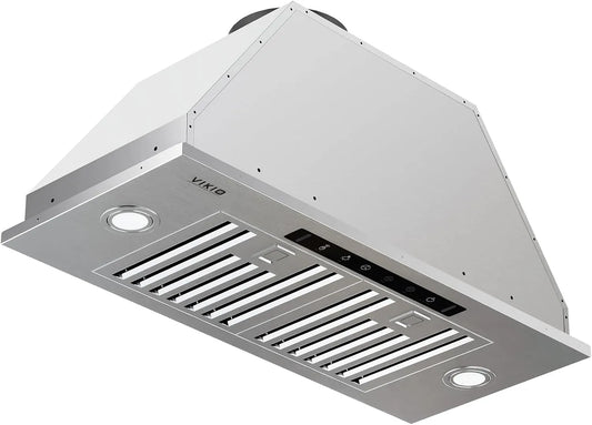 Cuisinière avec four, 76, 2 cm, tactile, silencieux, insert de hotte avec geste et toucher, insert de hotte de cuisinière de 980 CFM, convertible sans