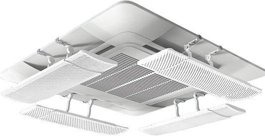 Climatiseur, Déflecteur de Ventilation de Plafond 4 pièces, Anti-Vent Direct pour Pare-Brise de climatisation Centrale, Installation en Cassette
