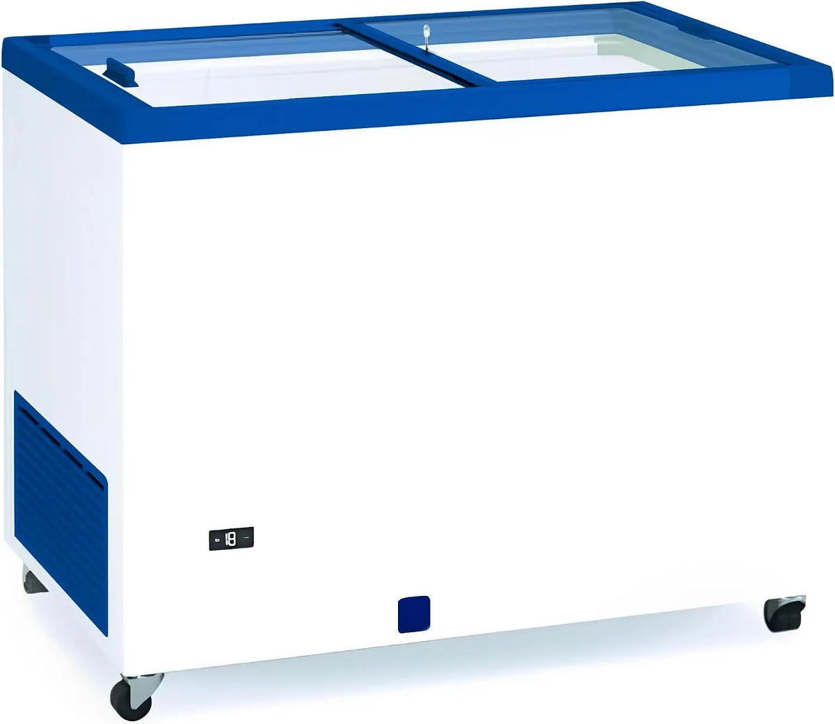 Congélateur, 300 L, industriel, professionnel, restaurant, MBH, MBH - Congélateur coffre professionnel 100 cm et 300 litres avec portes coulissantes