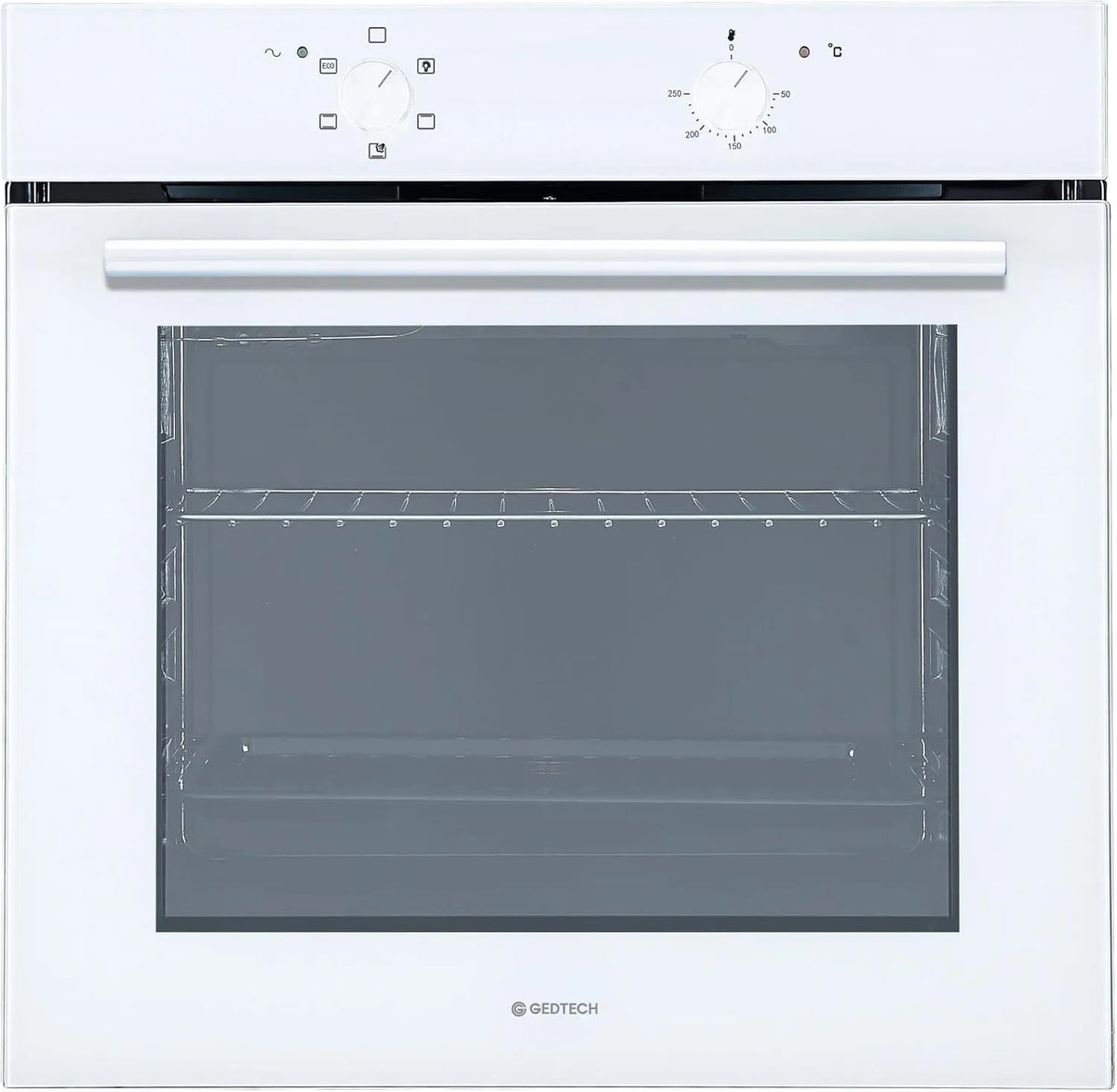 Four électrique GFO76WH, 76 L, encastrable, gril, vapeur, blanc, GEDTECH Four encastrable multifonctions GFO76WH - 76L - Grill - Fonctions vapeur