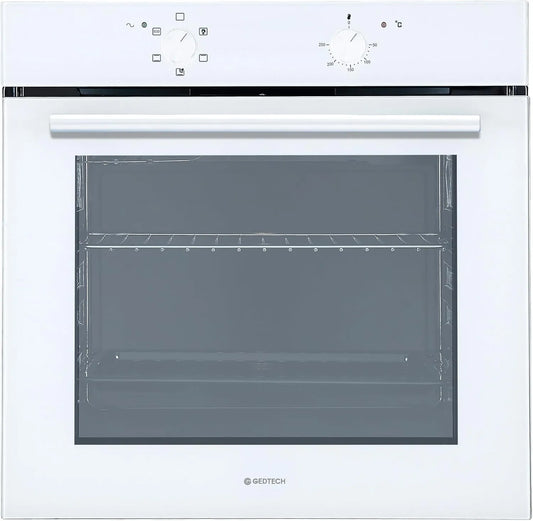 Four électrique GFO76WH, 76 L, encastrable, gril, vapeur, blanc, GEDTECH Four encastrable multifonctions GFO76WH - 76L - Grill - Fonctions vapeur
