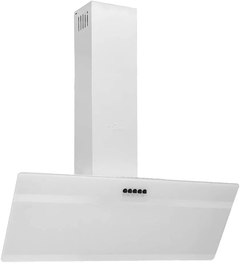 Hotte aspirante, 90 cm, hotte de cuisine, installation murale, blanc, vidaxL Hotte murale 90 cm Acier et verre trempé Blanc