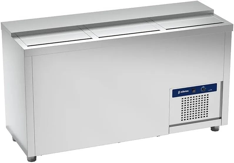 Produit machine bar hôtellerie, Porte-bouteilles réfrigéré industriel inox 2 m