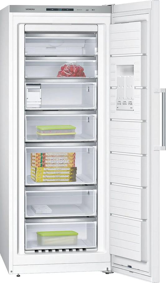 Siemens GS54NAW42 22kg, 24h Congélateur, 323 L, 70x78x176cm, autonome, armoire congélateur, blanc, 25h Autonomie, LED, 3m Câble