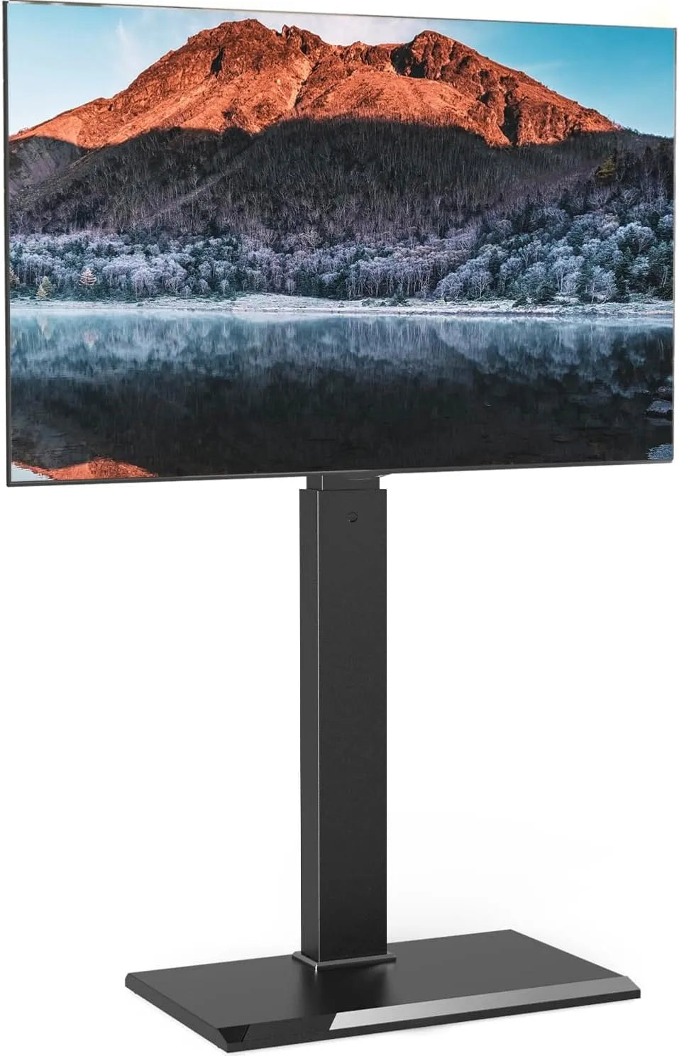 Meuble TV, 80 pouces, 800 x 400 mm, Charge Max 50 KG, Pied TV 8 Réglages en Hauteur, Pivotant 70°, VESA Max 800×400 mm, FITUEYES Support TV sur Pied
