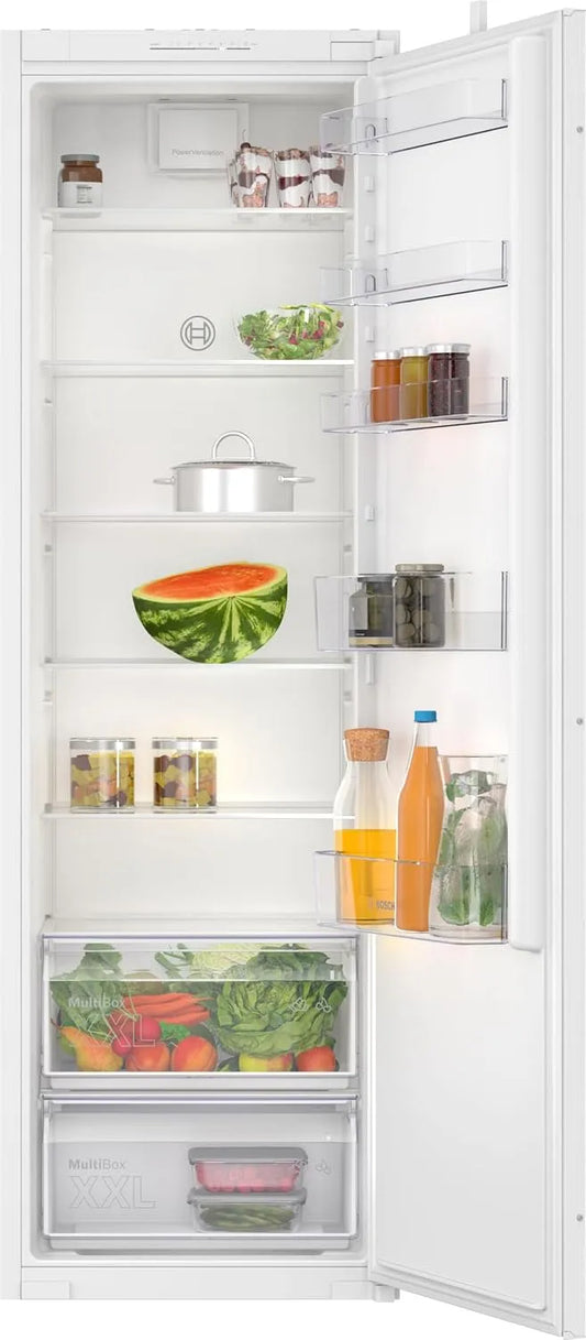Bosch KIR81NSE0 Réfrigérateur, 310 L, 177, 2 x 54, 1 cm, encastrable, éclairage LED, Fonction Super réfrigération, Série 2