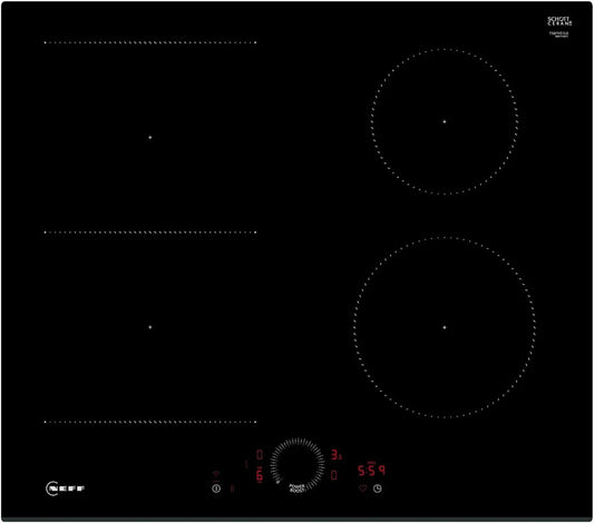 NEFF T56FHS1L0 N70 Plaque à induction, table de cuisson à induction, Boost, PowerBoost, CombiZone