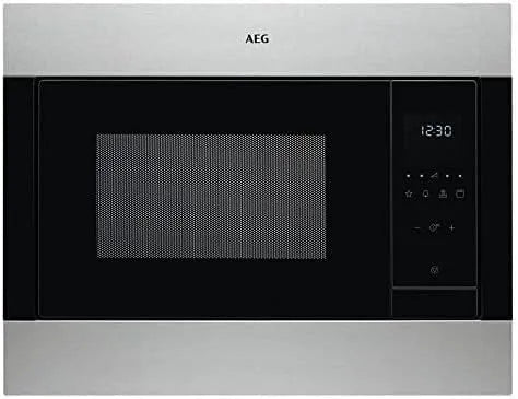 AEG MSB2548C-M Micro-ondes, 595 x 460 x 471 mm, 23 L, tactile, gril, décongélation, acier inoxydable, four micro-ondes, noir, ouverture électronique