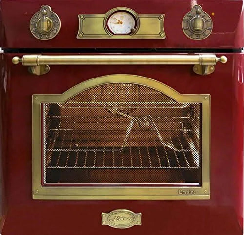 Four électrique, 60 cm, 67 L, encastrable, gril, air chaud, grill • Design rétro avec technologie moderne