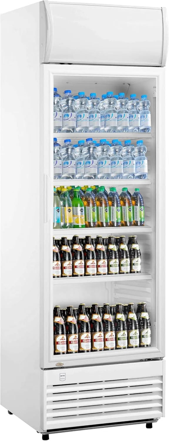 Réfrigérateur GSC2350B, 324 L, 62 x 63.6 x 201.1 cm, blanc, Frigo vitré GSC2350B, METRO Professional Réfrigérateur à boissons