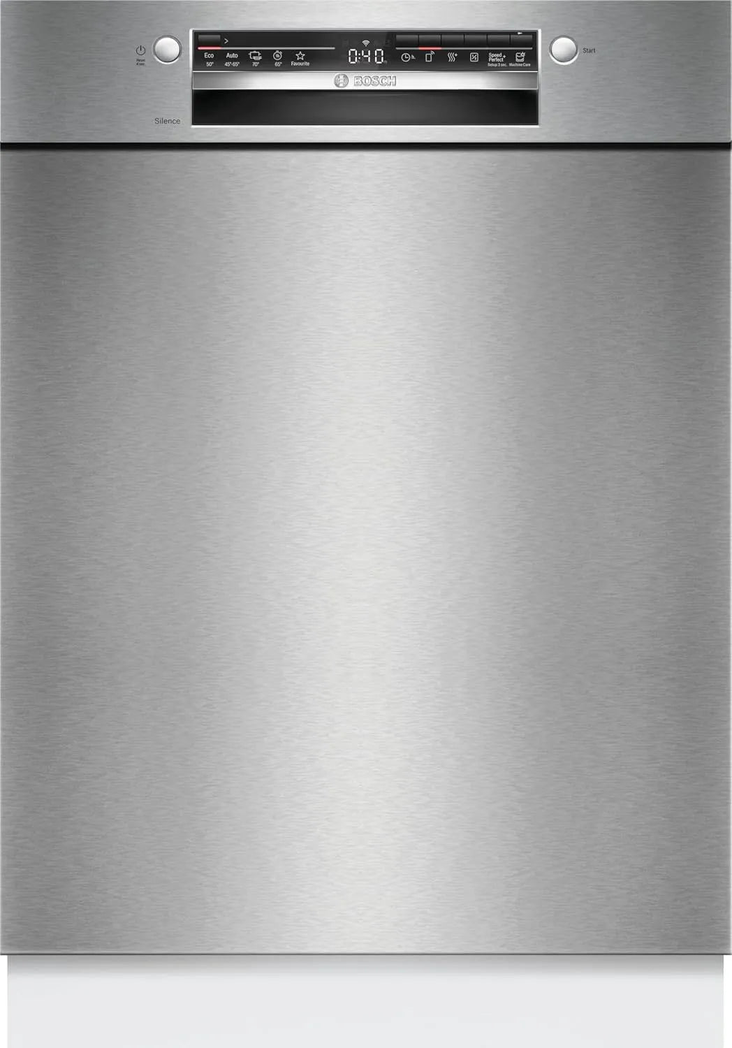 Bosch SMU2HTS08E Lave-vaisselle, 60 cm, hygiène, Home Connect, aquaStop, encastrable, silencieux, niveau hygiénique pour Eco 50°C et intensif 70°C