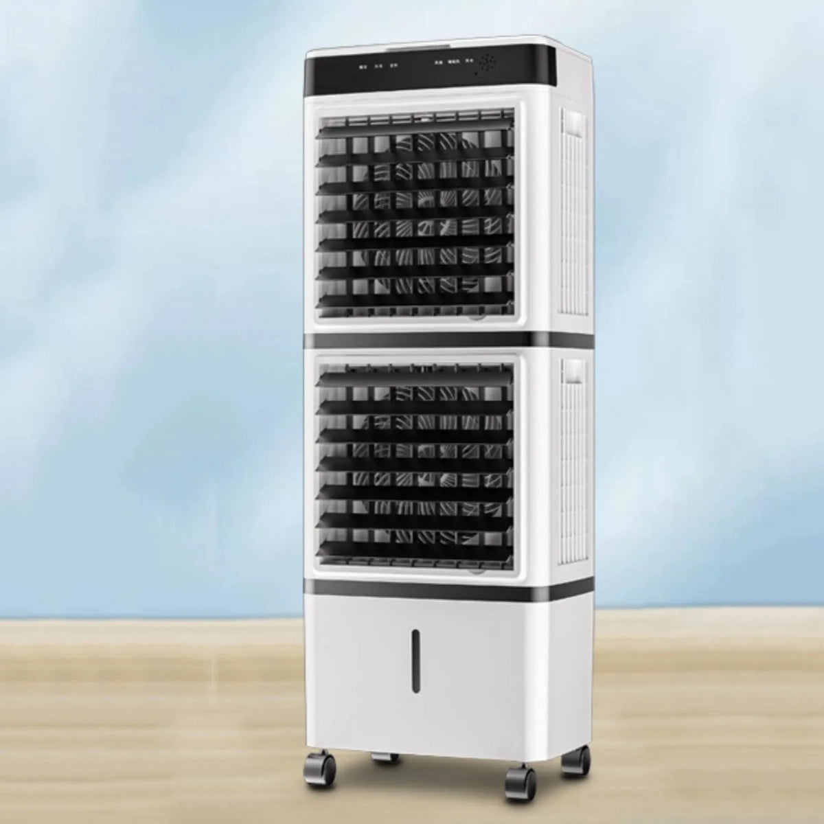 Climatiseur, 14 L, 50 dB, 3 vitesses, oscillation, silencieux, Climatiseur mobile évaporatif 14L ventilateur 3 vitesses oscillation 90° rafraîchisseur