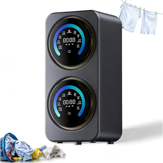Lave-linge, 5 L, portable, professionnel, acier inoxydable, 5 Cycles De Lavage Programmables, Séchage À Haute Température
