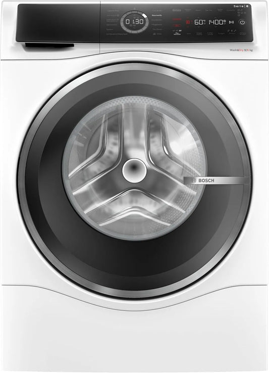 Bosch WNC244070 Lave-linge séchant, 60 cm, 6 kg, lave-linge, sèche-linge, Home Connect, silencieux, blanc, 1400 tr, min, EcoSilence Drive, Iron Assist