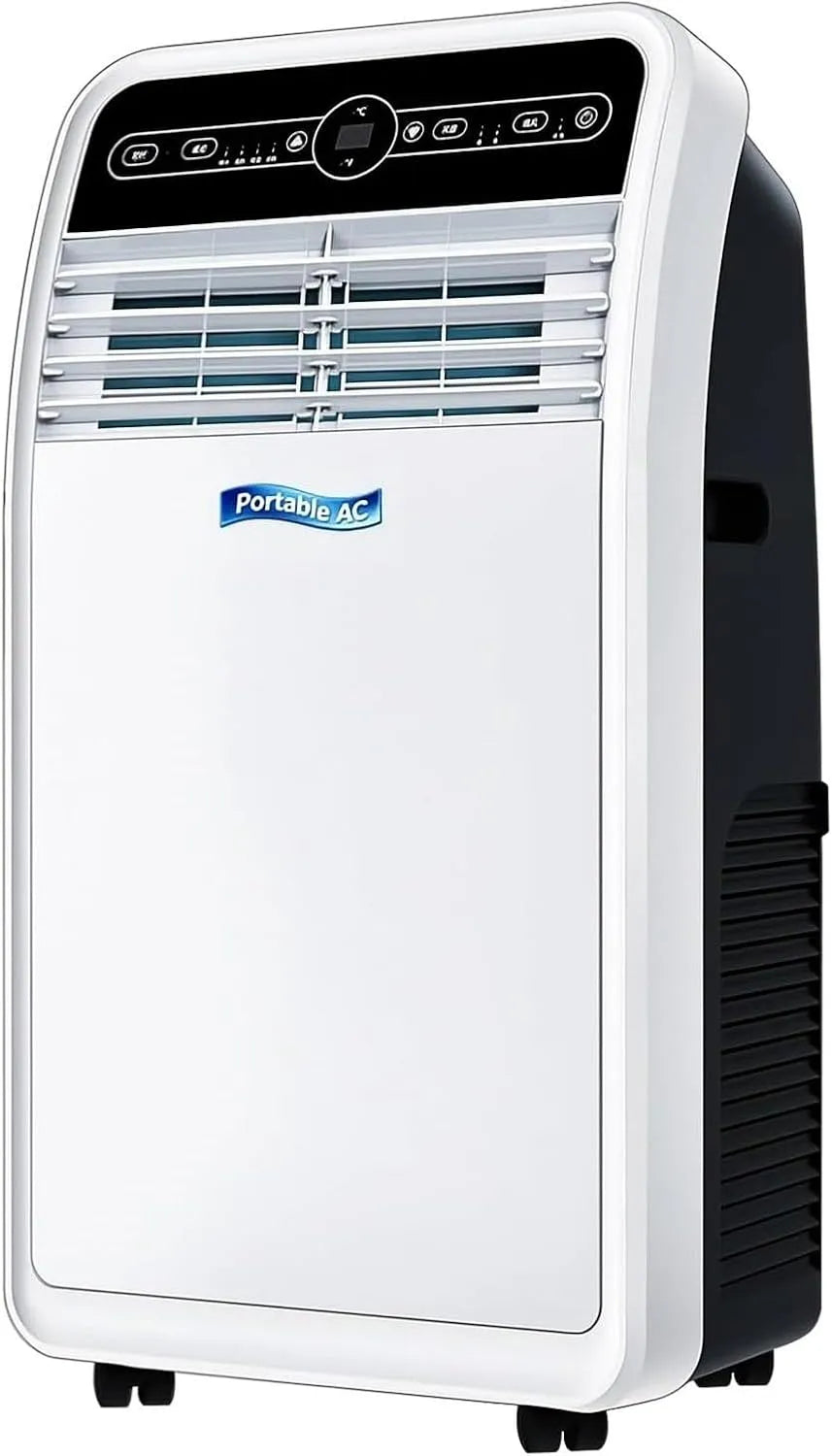 Climatiseur 3-en-1, roulettes de déplacement, décoration de salon, 9000 British Thermal Units, Pièce Jusqu'à 33 m2, Prise UE, Unité AC pour Salon