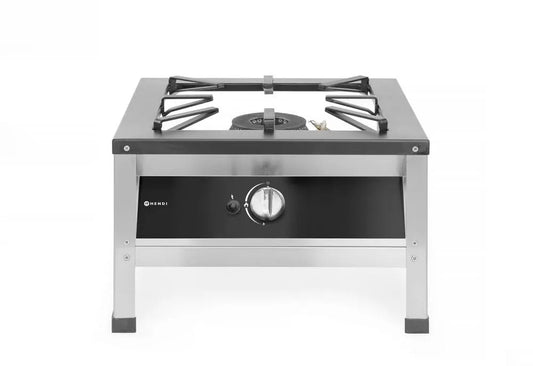 Plaque de cuisson à gaz, professionnel, acier inoxydable, table de cuisson à gaz, 580x650x, 8kW, 400mm, 10, avec Thermocouple et Allumage Électronique