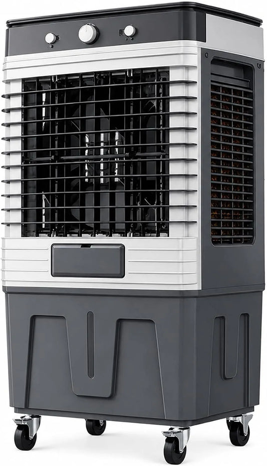 Ventilateur, 110cm, 120 L, oscillation, professionnel, 90, Télécommande et Oscillation pour Grandes Pièces jusqu'à 60 m2 110cm