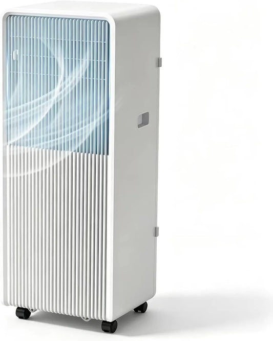 Climatiseur, Refroidisseur Déshumidificateur Ventilateur jusqu'à 46 m2, 10000 BTU, Compatible UK, Écran Digital, Multi-Vitesses pour Maison & Bureau