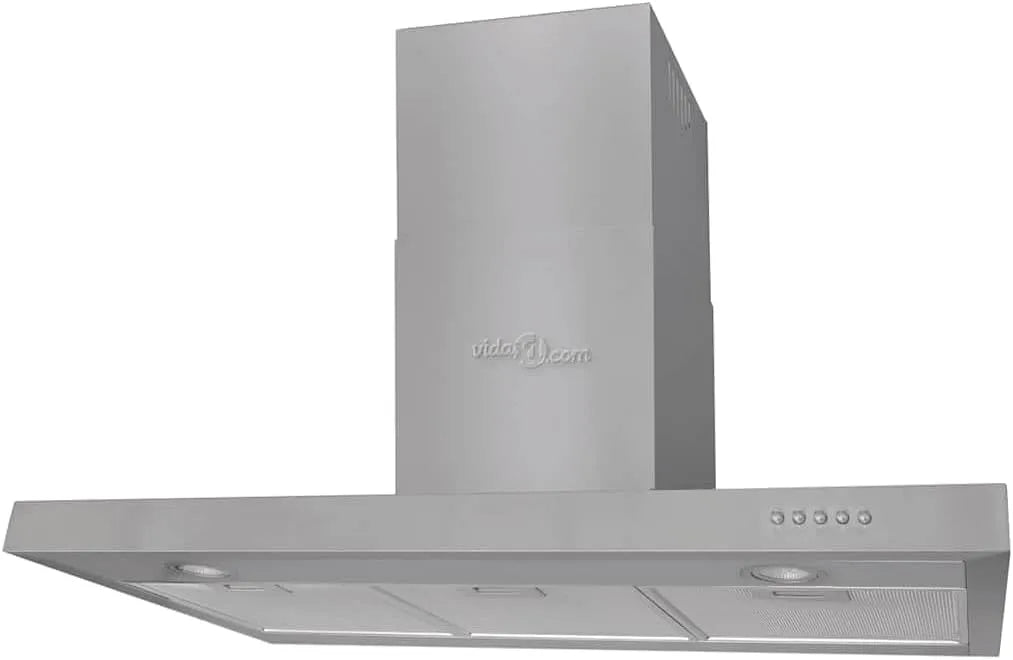 Hotte aspirante, hotte de cuisine, évacuation et recyclage, encastrable, installation murale, silencieux, acier inoxydable, extracteur 720 m3 h