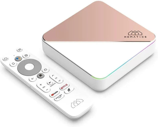 Smart TV G00gle S905x4, téléviseur, 4K UHD, HDR, son Dolby, Wi-Fi, Android OS, 4 Go RAM/32 Go ROM, Homatics R Box R 4K Plus, Dolby Atmos, Wi-FI 6