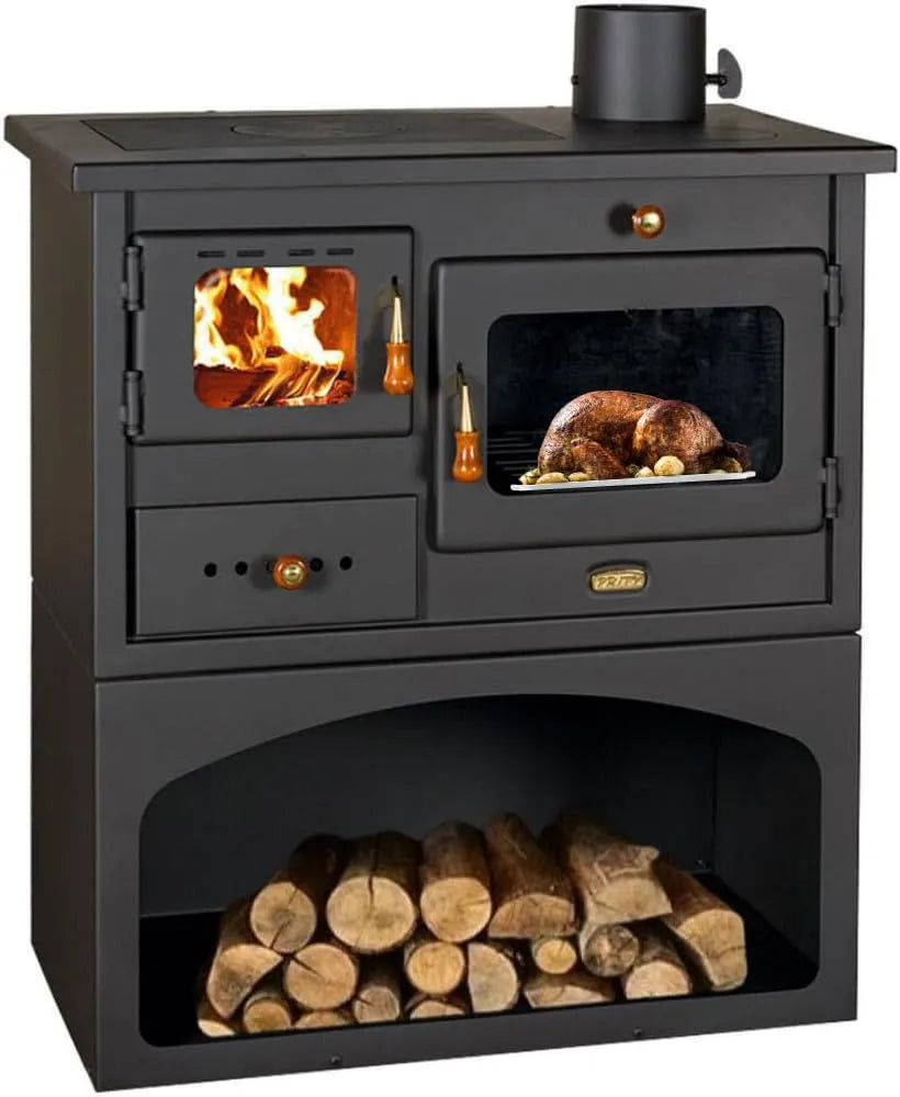Cuisinière avec four 1P34 10.1kW, Cuisinière à Bois BALKAN ENERGY 1P34