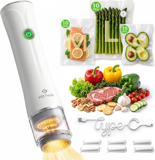 Réfrigérateur, portable, rechargeable pour cuisine, voyage, Machine à emballer sous vide compacte pour sceller les aliments: machine à emballer sous