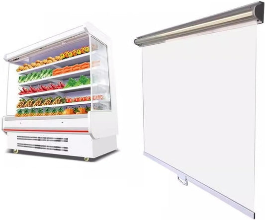 Congélateur, 110 x 160 cm, dimensions personnalisables, Store enrouleur thermique anti-poussière pour stockage des aliments personnalisable pour