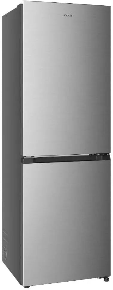 Candy CNCQ2T6S18Dx Réfrigérateur, 315 L, Inverter, acier inoxydable, lumière LED, largeur 59, hauteur 185 cm, CANDY Fresco Style CNCQ2T6S18Dx