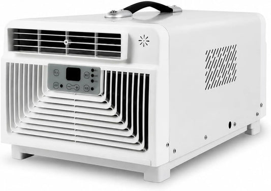 Climatiseur, van aménagé et voyage d'été, Poignée intégrée et format compact pour le déplacer entre caravane, tente et petit espace de repos