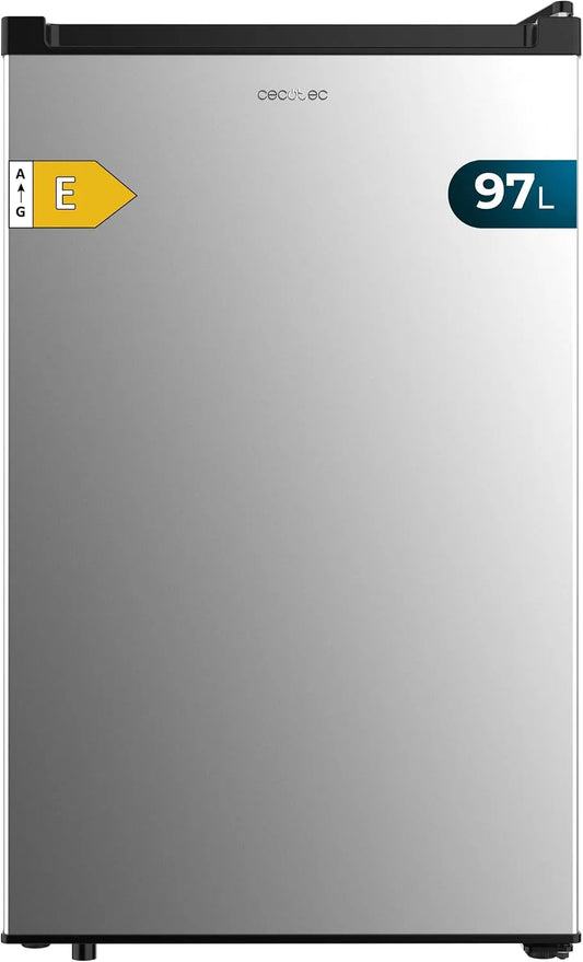 Cecotec Bolero CoolMarket TF Congélateur, 97 L, 55, 1 x 57, 5 x 83, 5 cm, classe énergétique E, acier inoxydable, armoire congélateur, Couleur inox